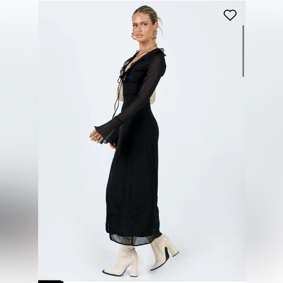 NWOT ROSALIA MAXI DRESS BLACK - Picture 2 of 8